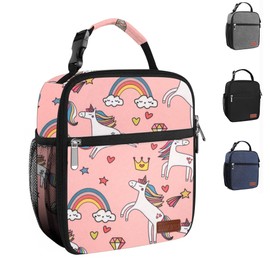 HABOPET Lunch Box for Men & Women Durable Lunch Bag for Adults Reusable Small Lunchbox Pink Unicorn