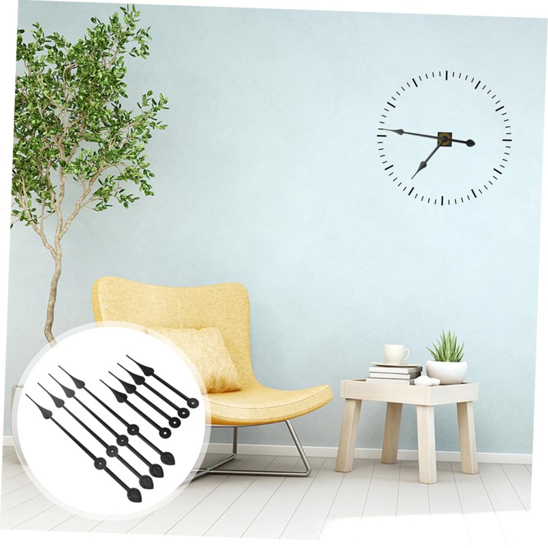 GRIRIW DIY Clock Mechanism Parts 5 Sets Metal Wall Clock
