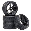 Buggy Tyre Rim Set Street with 5 Double Spoke Rim