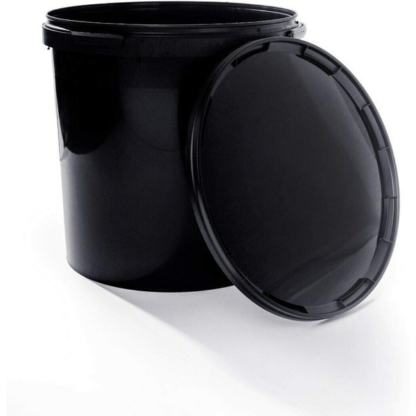 BenBow Bucket with Lid, 5 Litres, Black, 5 x 5