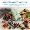 AROMA® Swap & Flip Waffle Maker with Removable Plates: 3-in-1