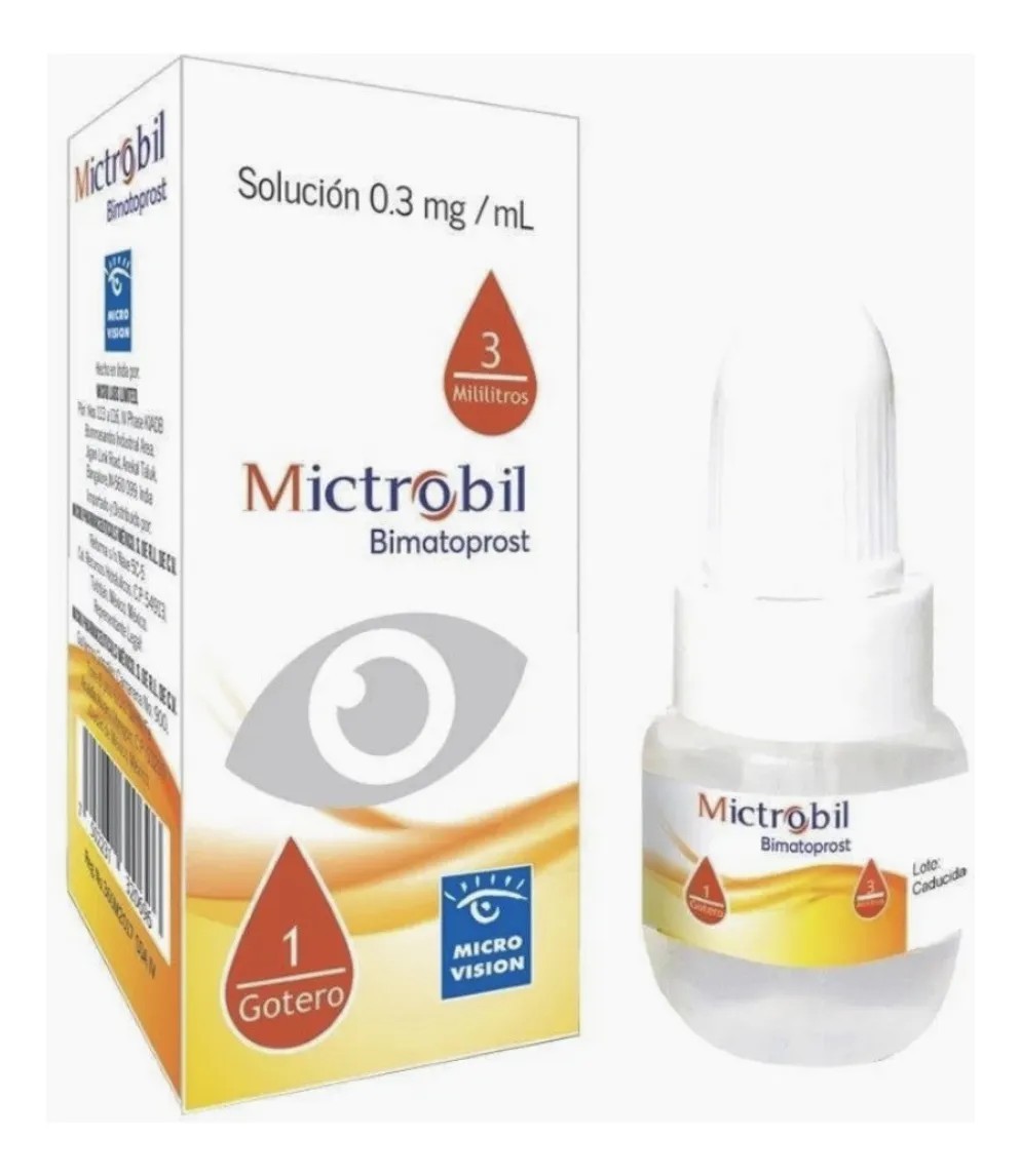 Bimatoprost Mictrobil Crecimiento De Pestañas 0.3 Ml