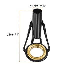 PATIKIL 4.4 mm diameter tube repair kit, fishing rod tips, 3 pieces, stainless steel guide O-rings for freshwater and saltwater fishing