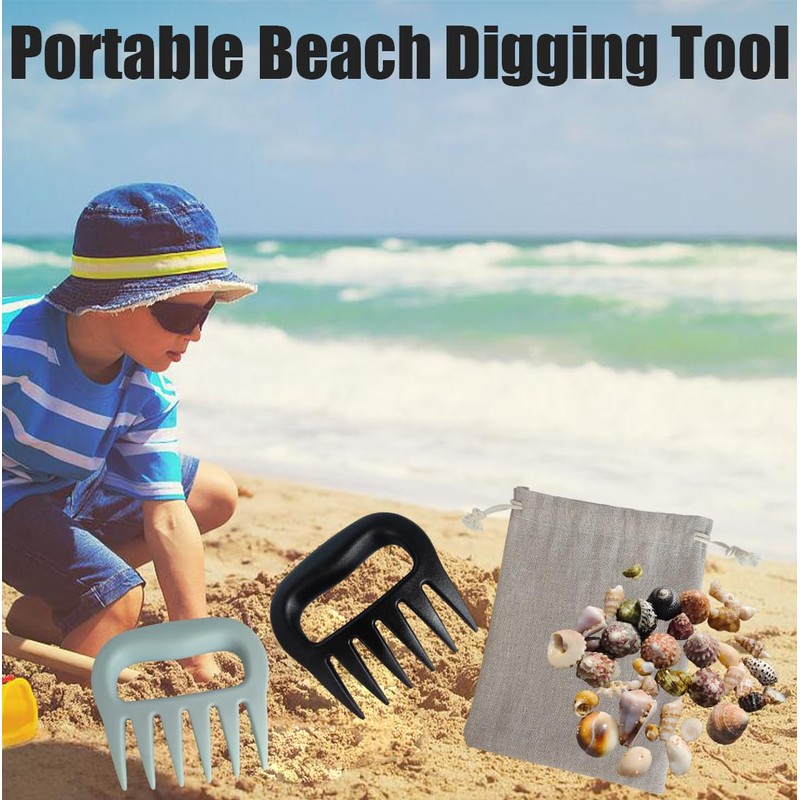 2PCS Sand Scoop with Shovel Sand,Flea Rake with Beach Mesh
