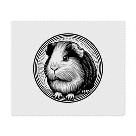 2 x 'Meerschweinchen' Mikrofaser-Objektiv- / Brillenreinigungstücher (LC00028115)