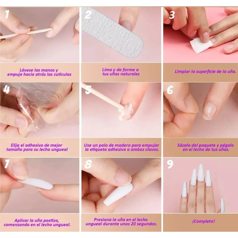 Dolores Jelly Pegamento Uñas Postiza Sticker Decoracion Producto Kit