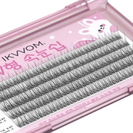 Partial Lash, Self Matsueku, Partial False Eyelashes, Large Capacity, DIY, Home Self Pine Extension, H-Rabbit Fairy 0.44 inches (11 mm)