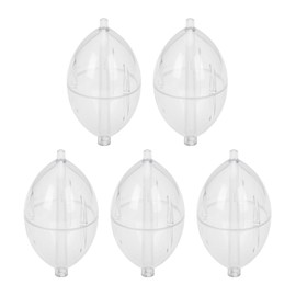 Gllehkt 5Pcs FishingsCastings Bobbers Float Fishing Clear Float Plastics Oval Strikes Indicator Easy to Use