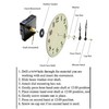 High Torque Quartz Clock Movement (Silent Sweep) Extended Shaft for
