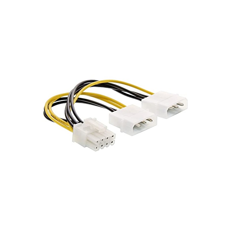 InLine® 26628 °C Power Adaptor Internal, 2x 4-Pin to 8-Pin