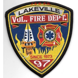 Lakeville  Vol. Fire Dept. - 1973, California  (3.75" x 4.25" size) fire patch