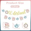 Onederland banner - Alice in Onederland Decorations, Baby First Birthday
