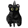 1 Piece Black Cat Bag, Cute Plush Backpack, Creative and