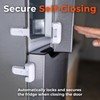2-Pack Child Proof Fridge Lock with Adhesive - No Tools