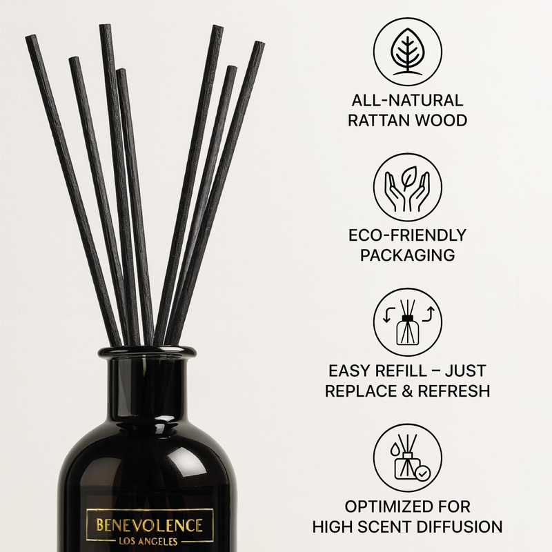 Benevolence LA Reed Diffuser Sticks - 3 Pack of 7