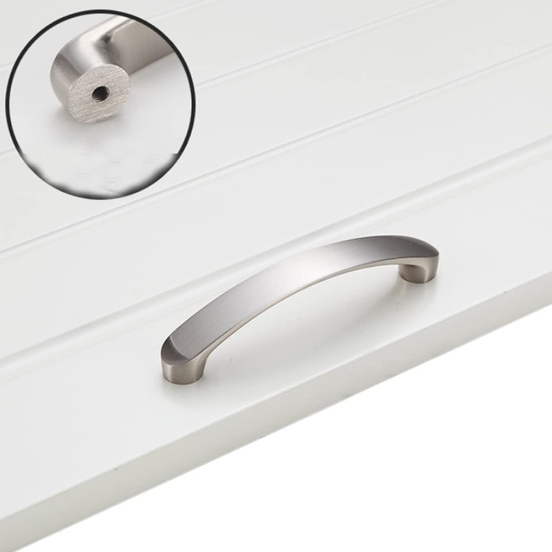HY HUIJUN 6 Pcs Brushed Stainless Steel Effect Handles Furniture