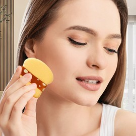 Makeup Puff - Makeup Sponge Loose Powder Blending Puff - Reusable Blender Sponge, Dry and Wet Use Cosmetic Tools for Women Girls Wife