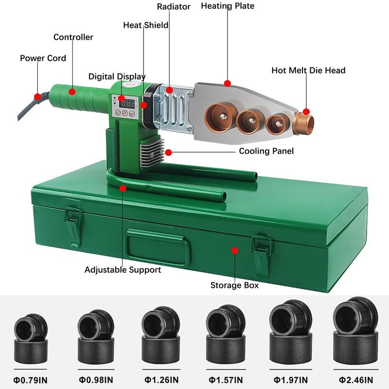 WINB Plastic Pipe Welder Plastic pipe 110-220v welding tool Pipe