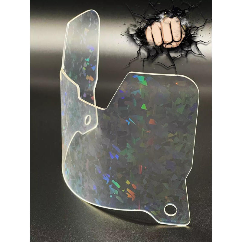 Custom Visors Cracked Ice Full Size Helmet Visor (Display Only)