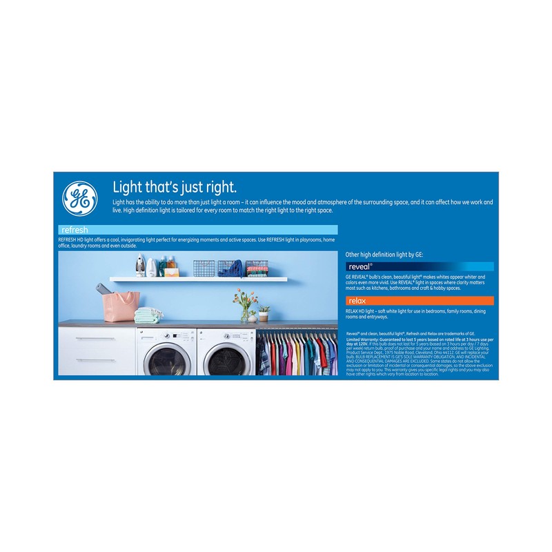 GE Lighting 43074 Refresh HD LED (65-Watt Replacement) 700-Lumen BR30