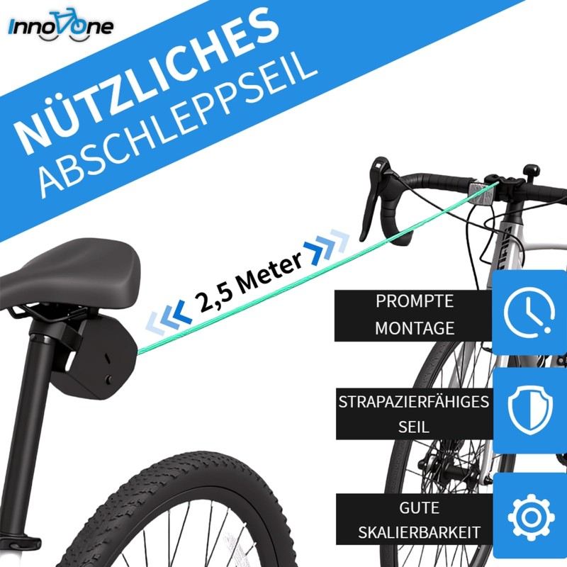 Children's Bicycle Tow Rope | 2.5 m Pull System Load