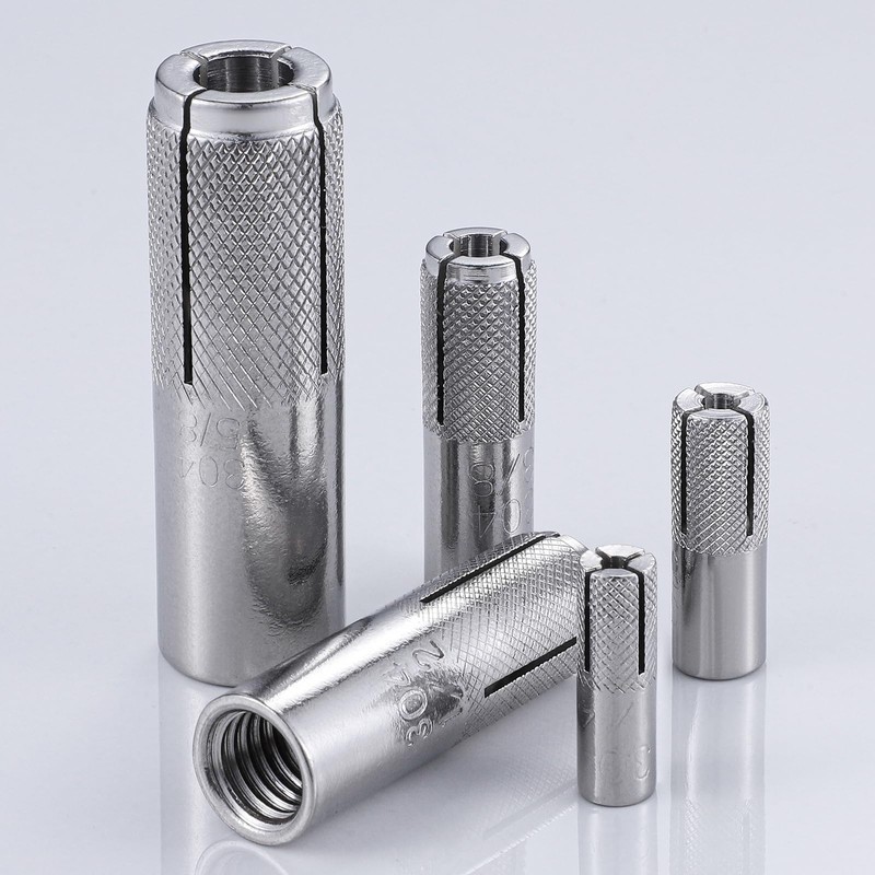 Wensilon(20 pcs) 3/8"-16 Premium Stainless Steel Drop in Anchors Assortment,