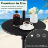 Costway 20" Patio Adjustable Umbrella Table w/ 1.5" Umbrella Hole