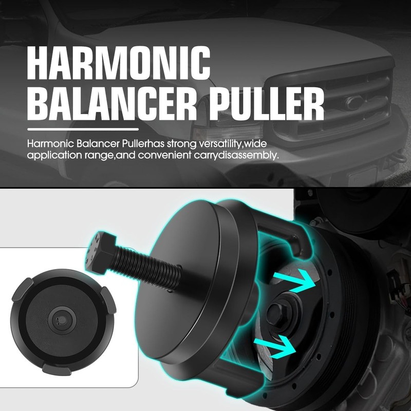 DNA MOTORING 25264 GM Harmonic Balancer Puller, No Radiator Removal