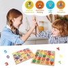 MisFun Pack of 2 Wooden Puzzles, Children's Wooden Grabbing Puzzle,