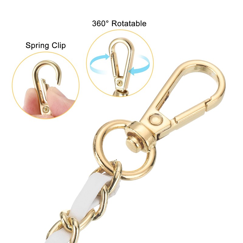 sourcing map Purse Chain Strap, 55 Inch Adjustable Bag Chains