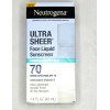 Neutrogena Ultra Sheer Face Liquid Sunscreen Lotion Mineral Sensitive Skin