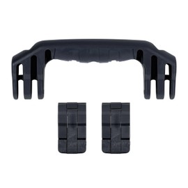 Pelican 1450 Replacement Handle & Latch Set by ColorCase - Black Handles & Double Throw Latches