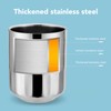 Set of 4 Coffee Cups, Stainless Steel, Double-Walled Insulation, Prevent