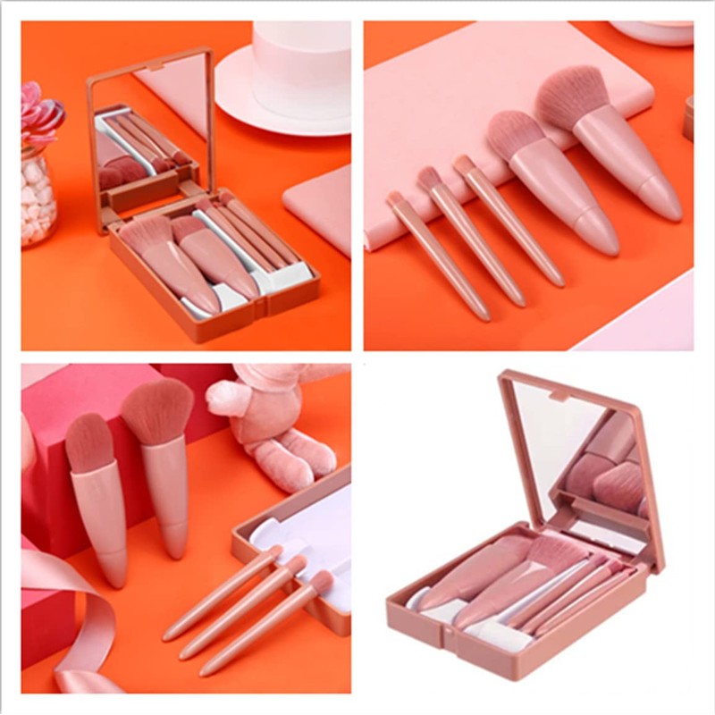 Travel Makeup Brushes Set - Mini Makeup Brush Set with