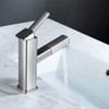 KAIYING Bathroom Sink Faucet with Pull Out Sprayer, Single Hole