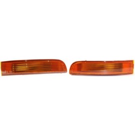 For 1995 Nissan Maxima Driver and Passenger Side Pair Turn Signal Light | Lens and Housing Only | NI2530106 + NI2531106 | 26139-40U10 + 26134-40U00
