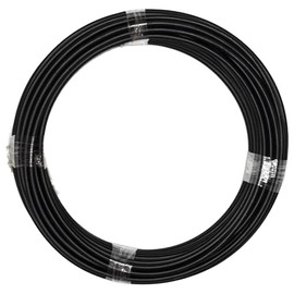 Flo Supply 16AN Black Nylon Covered Stainless Steel Braided Hose - PTFE Liner - 1ft.