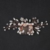 Accesorios para El Cabello Mujer, Cristal Blanco, Oro Rosa