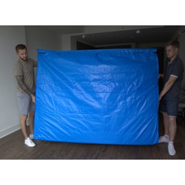 Mattress Bag with Strong Handles for Moving and Storage – California King, Queen Size - Mattress Cover with Strong Velcro Closure - Heavy Duty Mattress Protection (Queen)