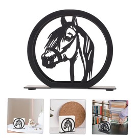 DOITOOL Stylish Iron Napkin Holder Decorative Horse Shape Paper Towel Rack Kitchen Napkin Stand