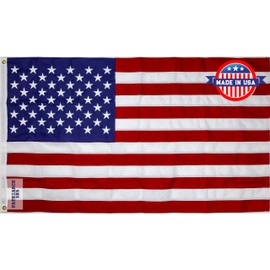 Carrot-Top Patriarch Polyester American Flag for Outside & Inside 3x5 - US Flag, Outdoor, United States Flag Made in USA, Heavy Duty w/Brass Grommets