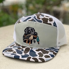 [BUY 2 SAVE 50%] Set 2 Hat Black Lab Mallard Duck 7-Panel Camouflage Hat, Deer Skull Camo 7-panel Hat, Unisex Basic with Unique Design, Hunting Accessories, Couple Hat - Option: hat 2
