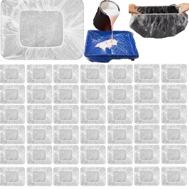 50 Pcs Disposable Paint Tray Liners-9 Inch Paint Roller Tray Liner-Paint Pan Cover for House Painting Improvement DIY Projects