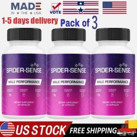 Unbranded Spider Sense Capsules for Men - SpiderSense Overall Health & Energy-3 Pack