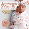 Vollmic Newborn Baby Girl Receiving Blanket Swaddle Blanket Stretchy Knit