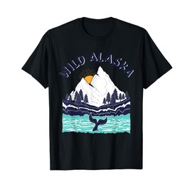 Vintage Alaska Wild Landscape Humpback Whale T-Shirt