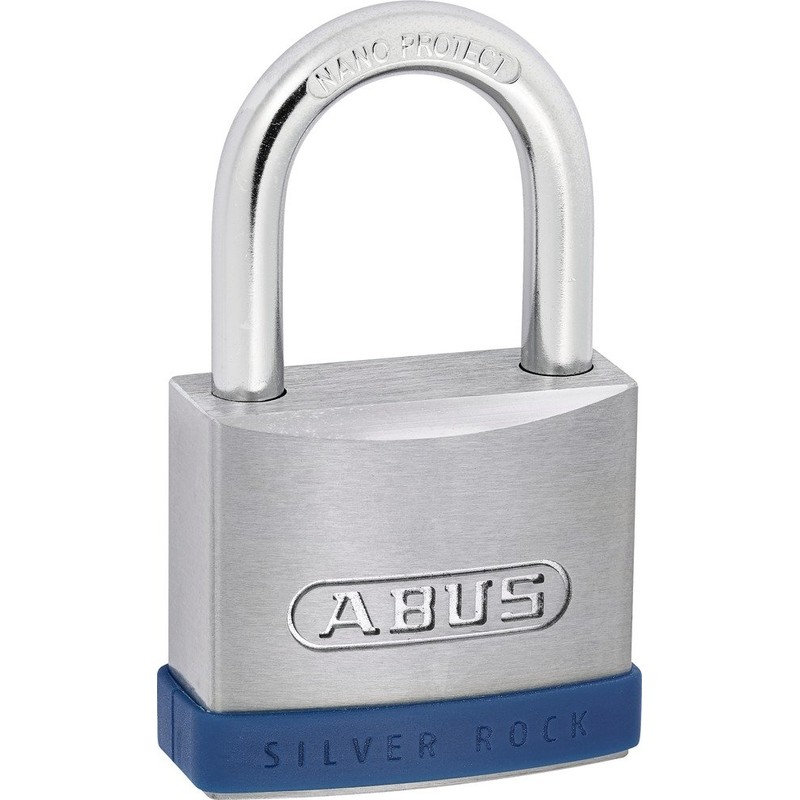 ABUS 79265 Skirt Lock with Key, Silver/Blue, 5/55 mm