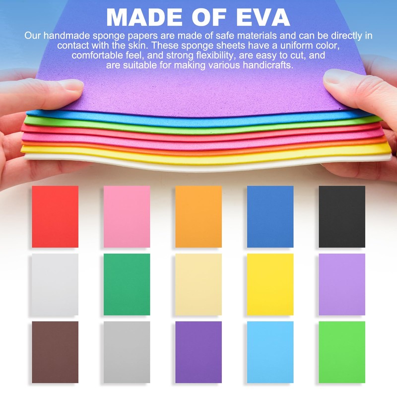 PATIKIL 20 Pcs Red EVA Foam Sheets, 12 x 8