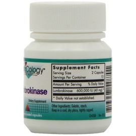 Nutricology Lumbrokinase, Capsules, 30-Count