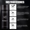 Polvo De Fibra Capilar Negro Cubre Raíz De Cabello Calvicie